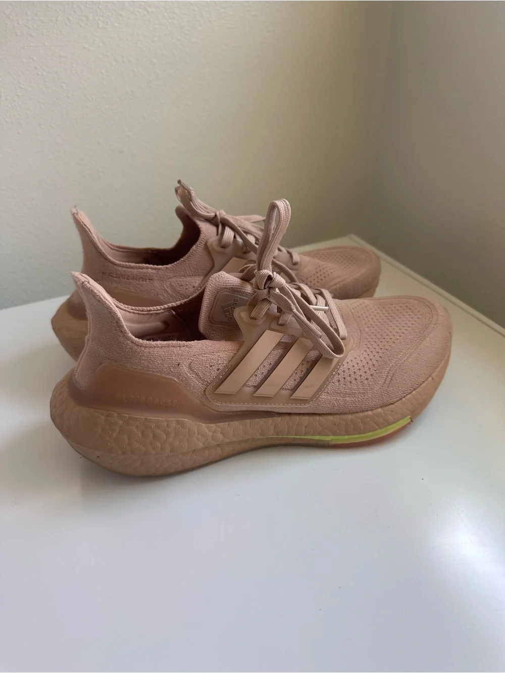 Adidas Women’s Blush Pink Knit Running Sneakers